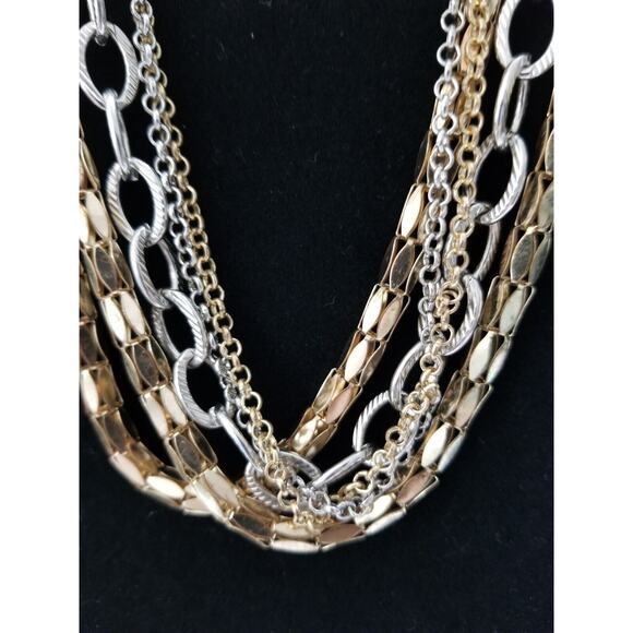 Twelve inch multichain necklace with a three inch extension n305* - Picture 5 of 6